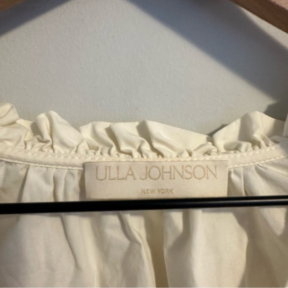 Ulla Johnson Cream Ruffled Tiered Cotton Mini Dress 10 - Picture 11 of 11